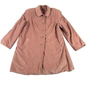 Vintage 60s Country Pacer Pink Coat ILGWU Union Made USA Pintuck Details